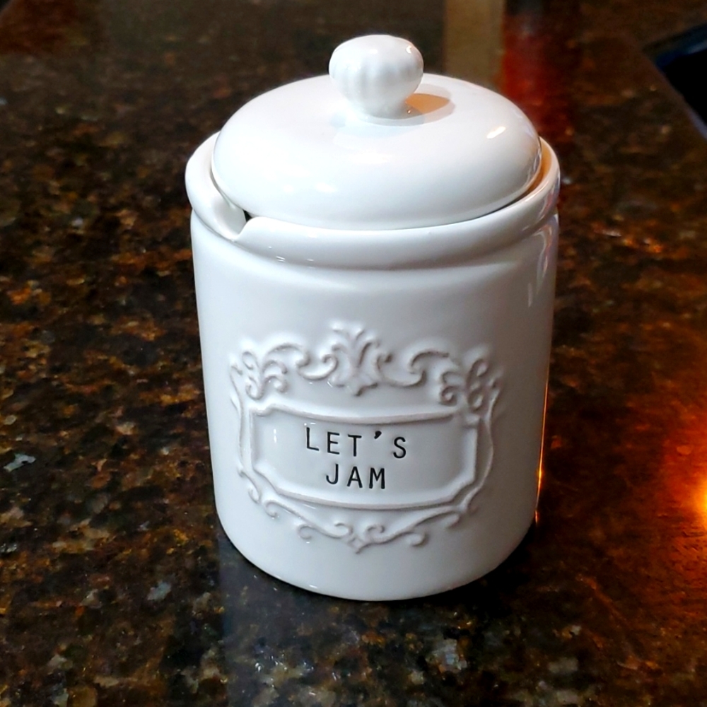 Mud Pie "Let's Jam" jam jar